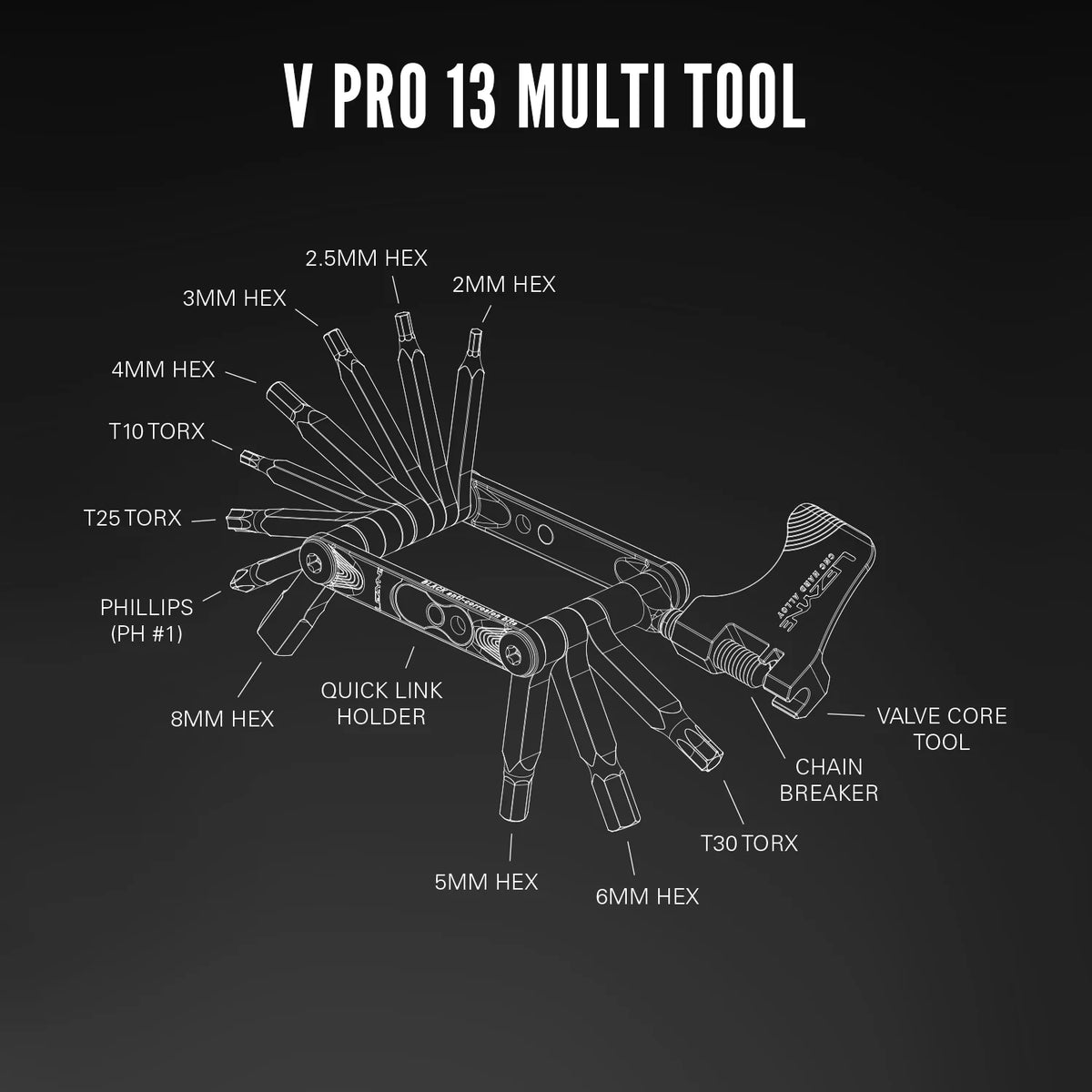 Multi-Outils LEZYNE V PRO 13
