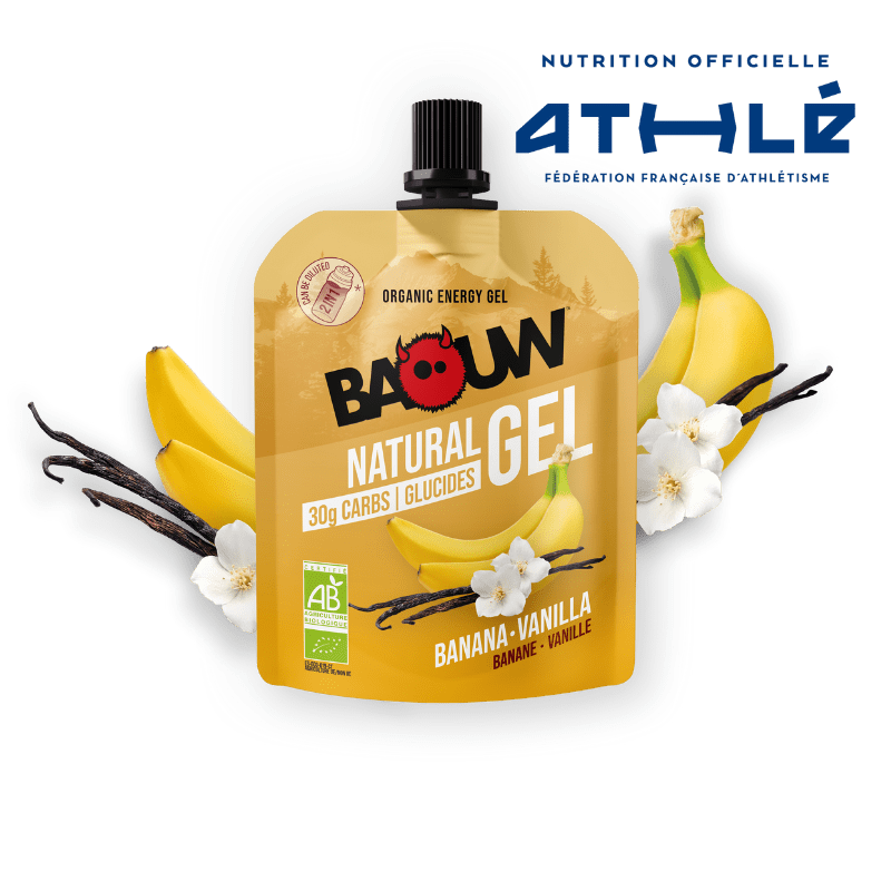 Gel Énergétique BAOUW BIO Banane-Vanille (85g)