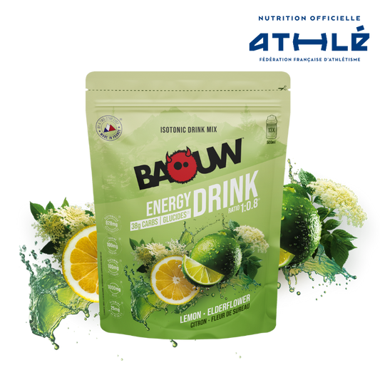 Boisson Énergétique BAOUW ISOTONIC (585g) Citron Fleur de Sureau