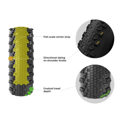 Pneu VITTORIA TERRENO T30 FINE LOOSE Gravel Endurance 700c Tubeless Ready Souple Marron
