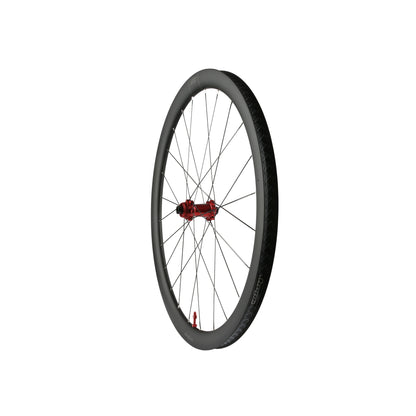 Roue avant HOPE RX40 700C carbone, moyeu Pro 5 Rouge