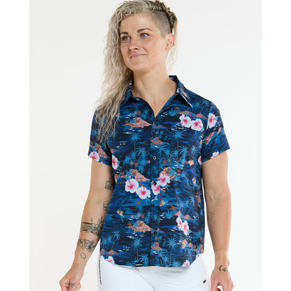 Chemise Technique DHARCO TECH PARTY OASIS Femme Bleu