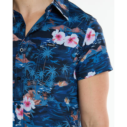Chemise Technique DHARCO TECH PARTY OASIS Femme Bleu