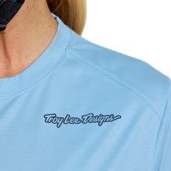 Maillot TROY LEE DESIGNS LILIUM PRO Femme Manches Longues Bleu