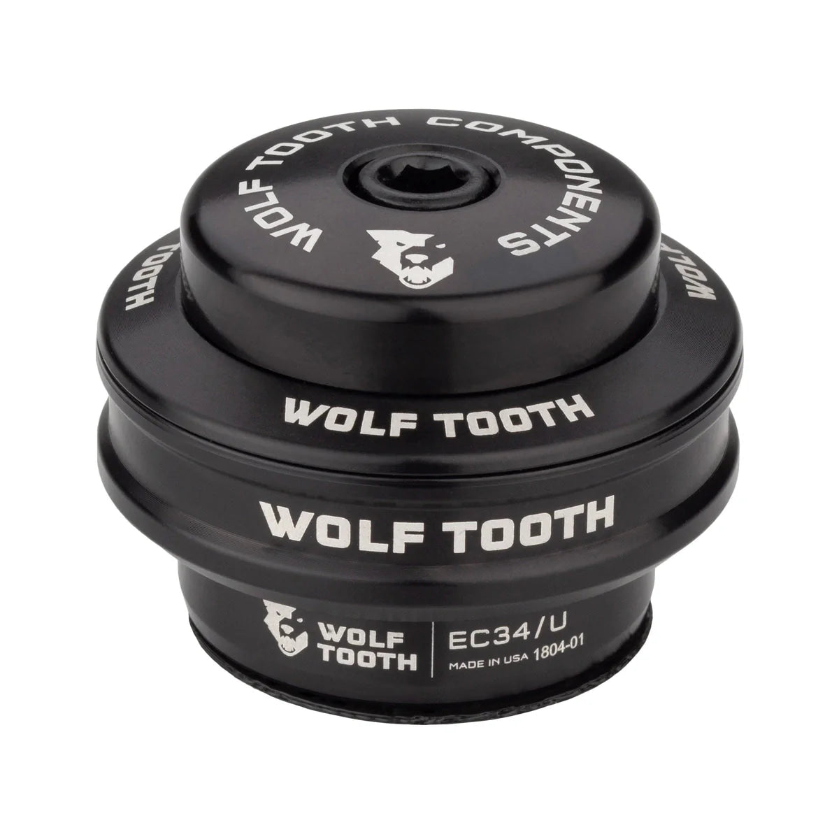 Cuvette Haute pour Jeu de Direction Externe WOLF TOOTH PREMIUM 1"1/8 EC34 Stack 16 mm Noir
