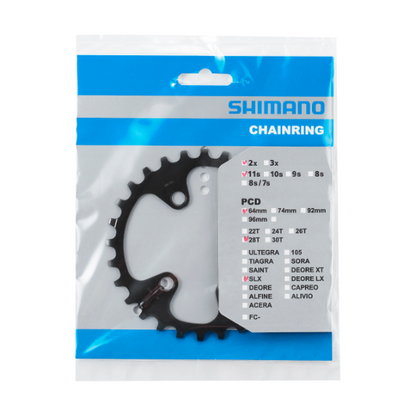 Plateau Intérieur SHIMANO SLX pour FC-M7000-11-2/FC-M7000-11-B2 (28-38 dents) 11V