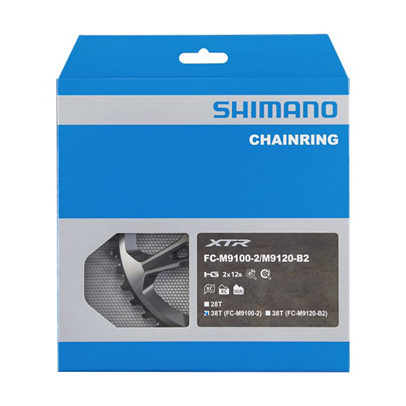 Plateau Extérieur SHIMANO XTR pour FC-M9100-2 (28-38 dents) 12V