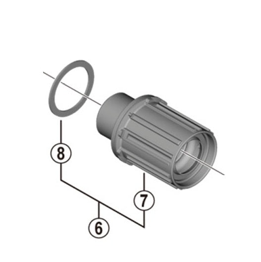 Corps de Roue Libre SHIMANO FH-MT400B Type Shimano HG