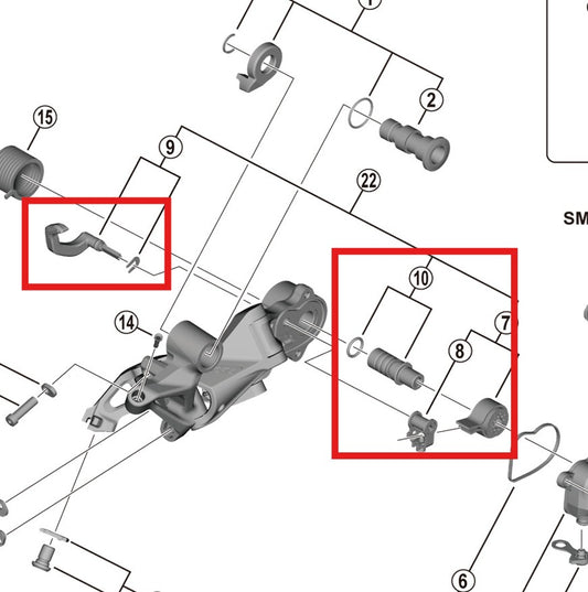 Kit Stabilisateur Chape SHIMANO RD-M9120-SGS