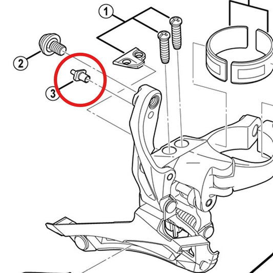 Guide Cable pour Dérailleur Avant SHIMANO FD-6800/5800/4700/U5000