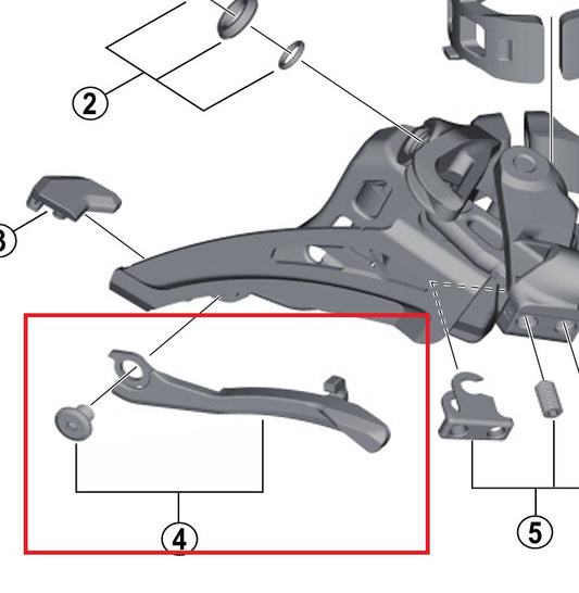 Plaquette Fourchette Dérailleur SHIMANO FD-M9025/8025/8020