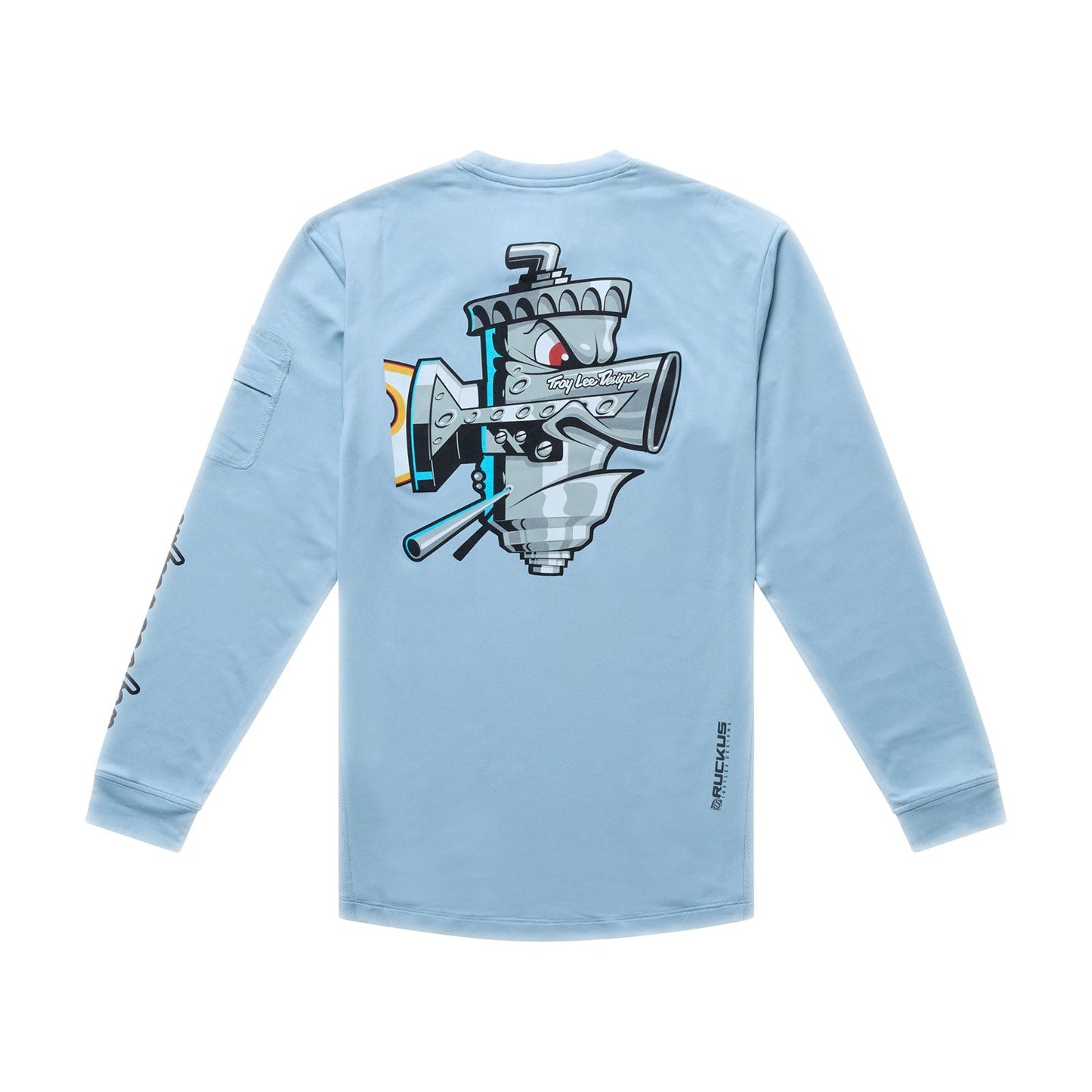 Maillot TROY LEE DESIGNS RUCKUS RIDE CARBS Junior Manches Longues Bleu