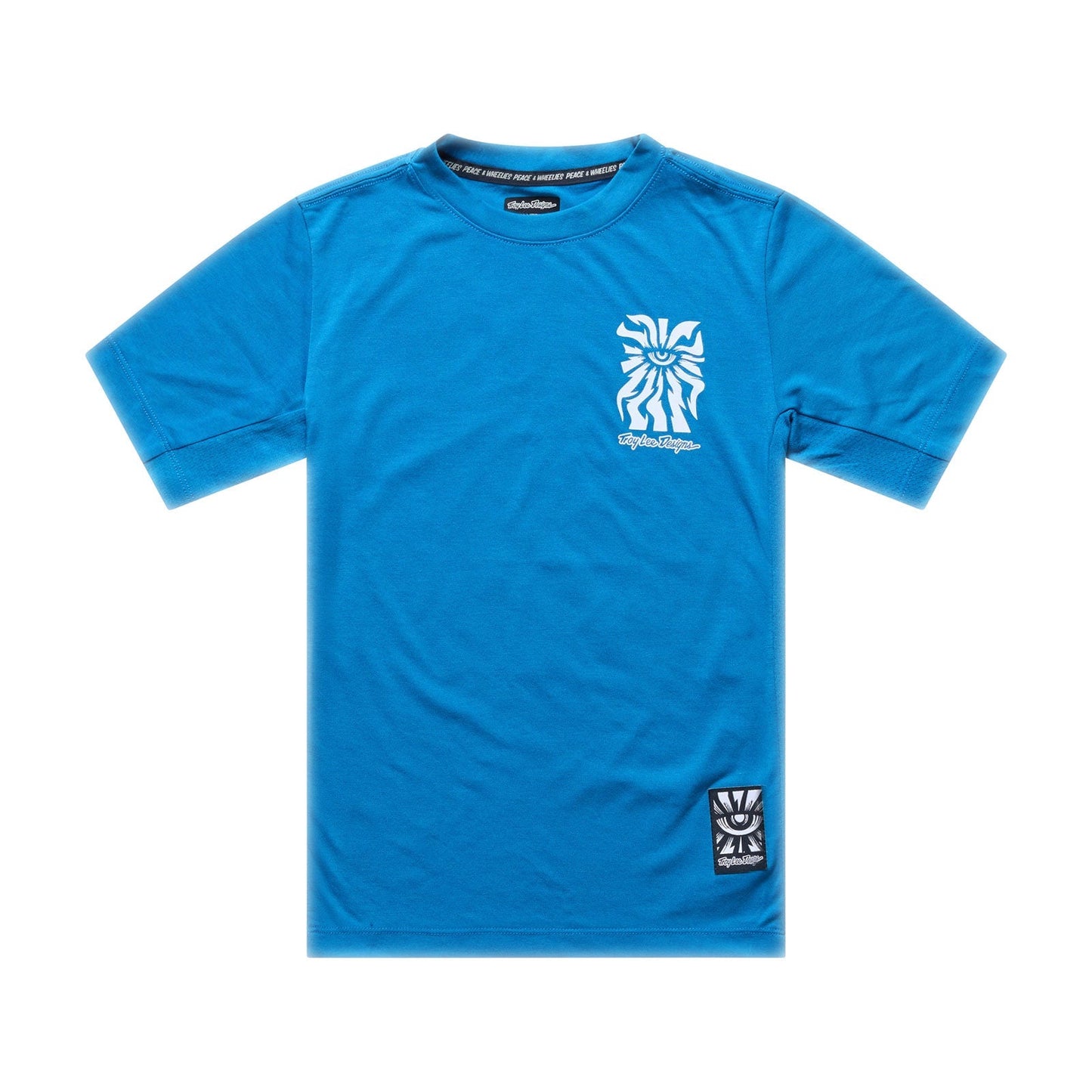 Maillot TROY LEE DESIGNS SKYLINE RIDE ONE EYE AERO Junior Manches Courtes Bleu