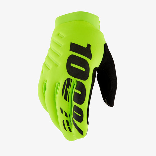 Gants 100% BRISKER Junior Jaune/Noir