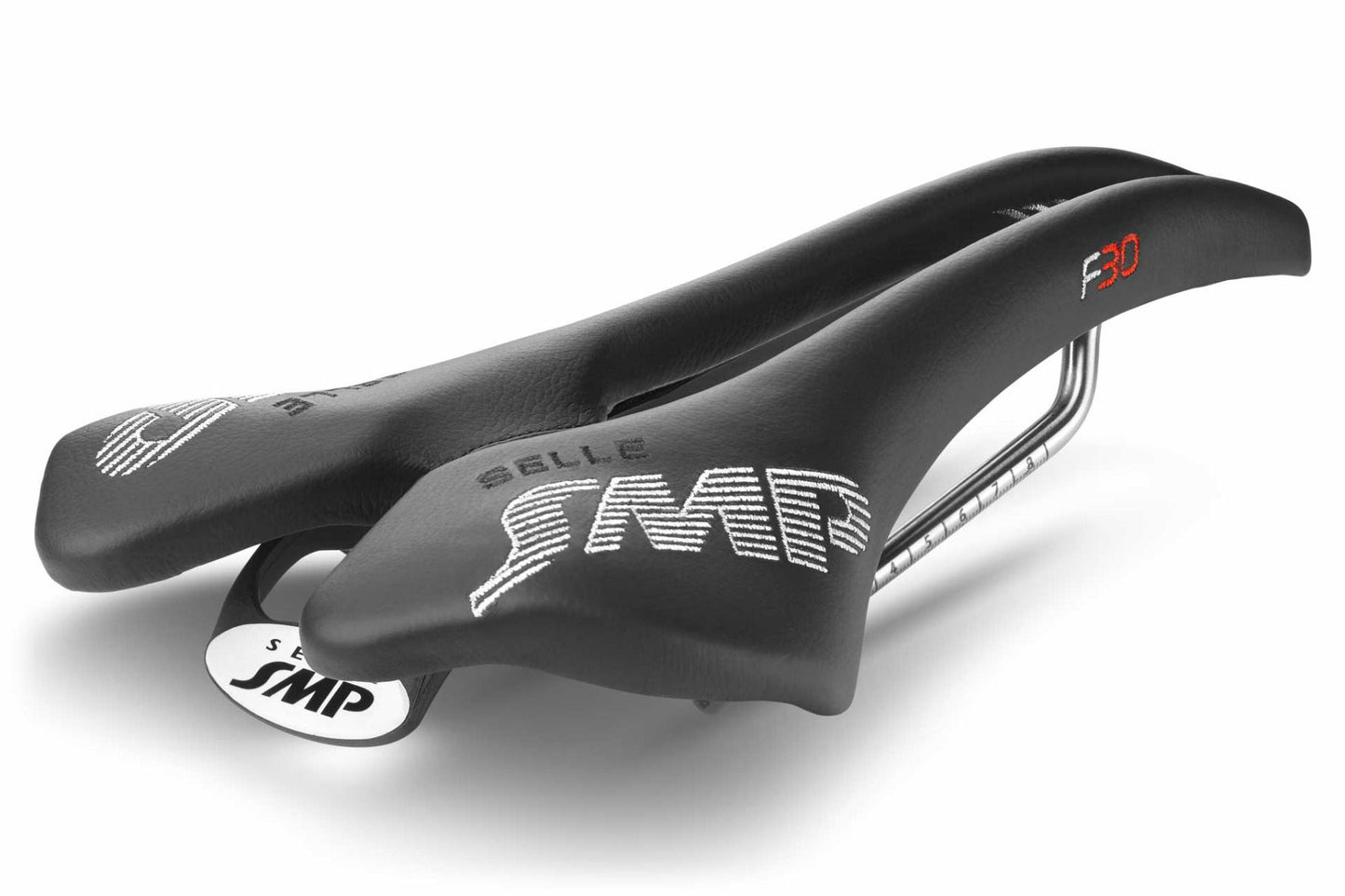 Selle SMP F30 Largeur 149mm Rails Inox Noir