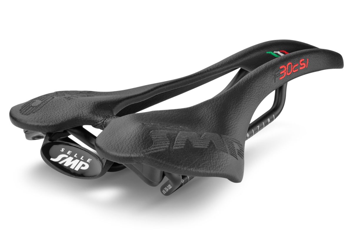 Selle SMP F30C SI Largeur 150mm Rails Inox Noir