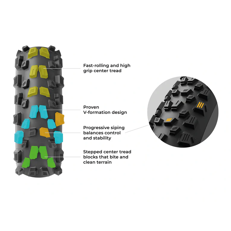 Pneu VITTORIA AGARRO TRAIL 29x2.60 4C Graphene 2.0 Tubeless Ready Souple Noir