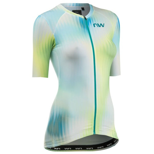 Maillot NORTHWAVE  BLADE Femme Manches Courtes Vert Matcha