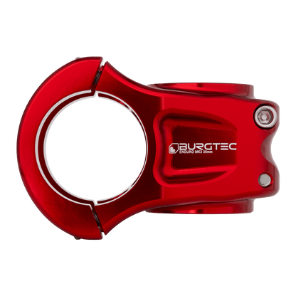Potence BURGTEC ENDURO MK3 Rouge — vue de profil