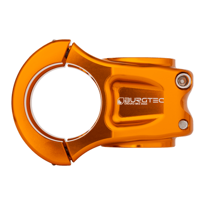 Potence BURGTEC ENDURO MK3 Orange — vue de profil