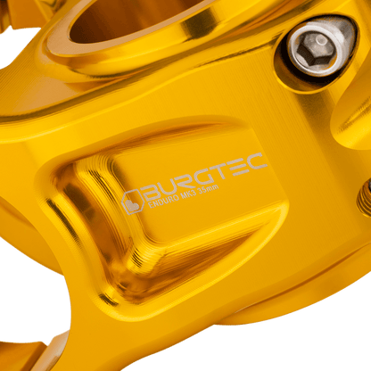Potence BURGTEC ENDURO MK3 Or — détail du corps usiné