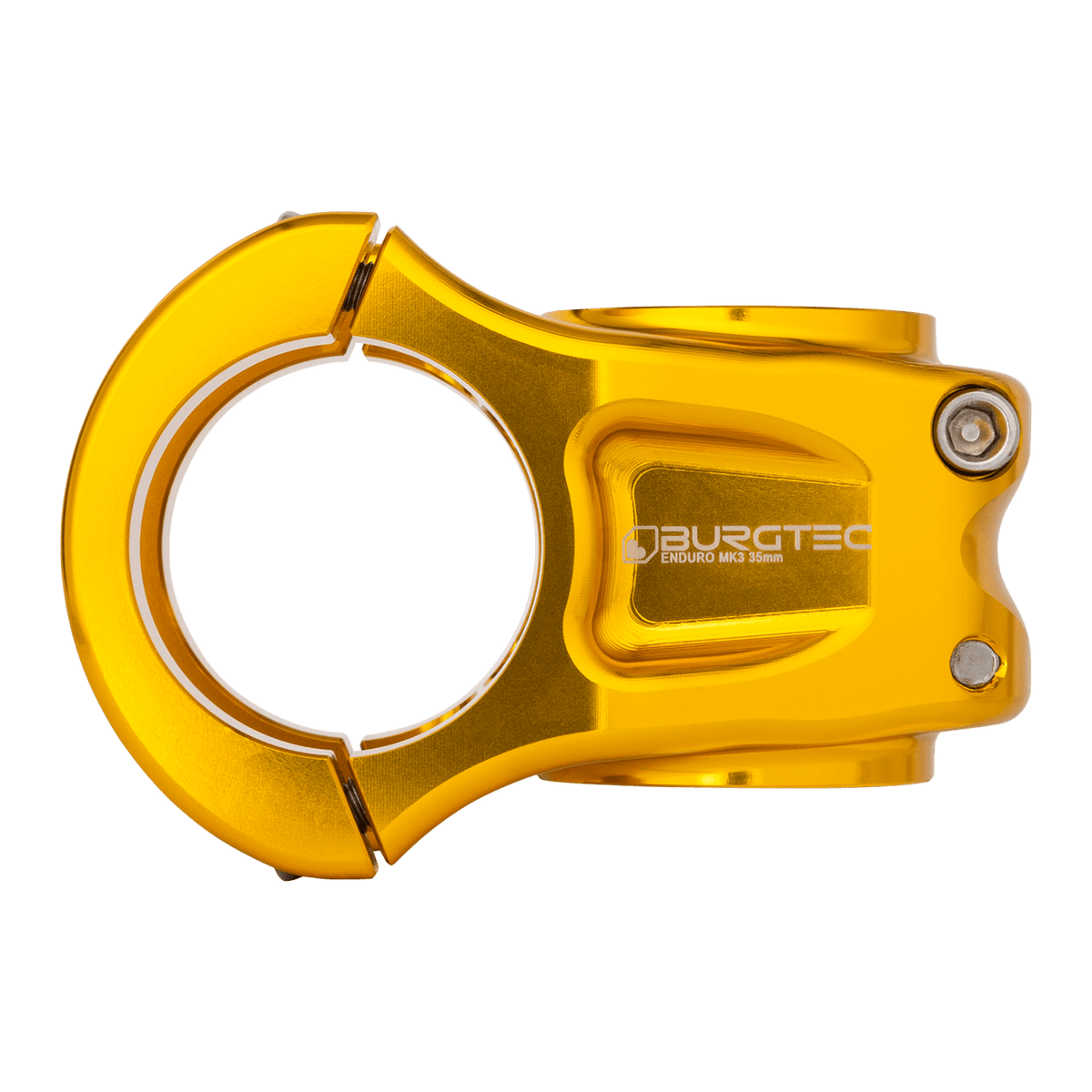Potence BURGTEC ENDURO MK3 Or — vue de profil