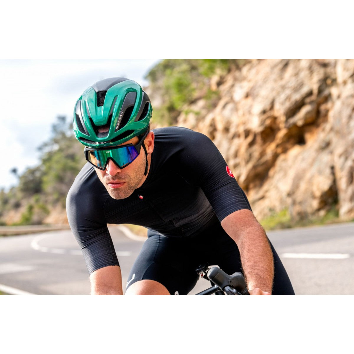 Casque Route KASK ELEMENTO Vert