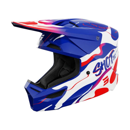 Casque BMX SHOT FURIOUS Junior Beast Blue Red Glossy