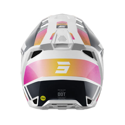 Casque BMX SHOT LITE Ultra Blue Orange Pink Pearly