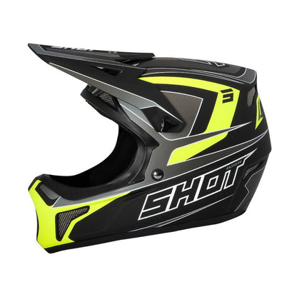 Casque BMX SHOT ROGUE Level Black Neon Yellow Matt