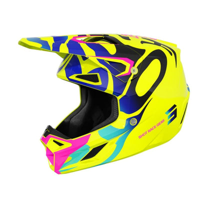 Casque BMX SHOT SPEED Junior Ghost Neon Yellow Glossy