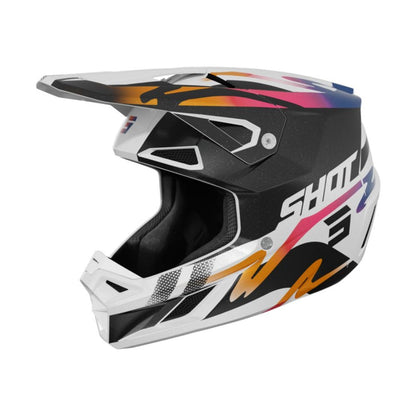 Casque BMX SHOT SPEED Wave Black White Pearly