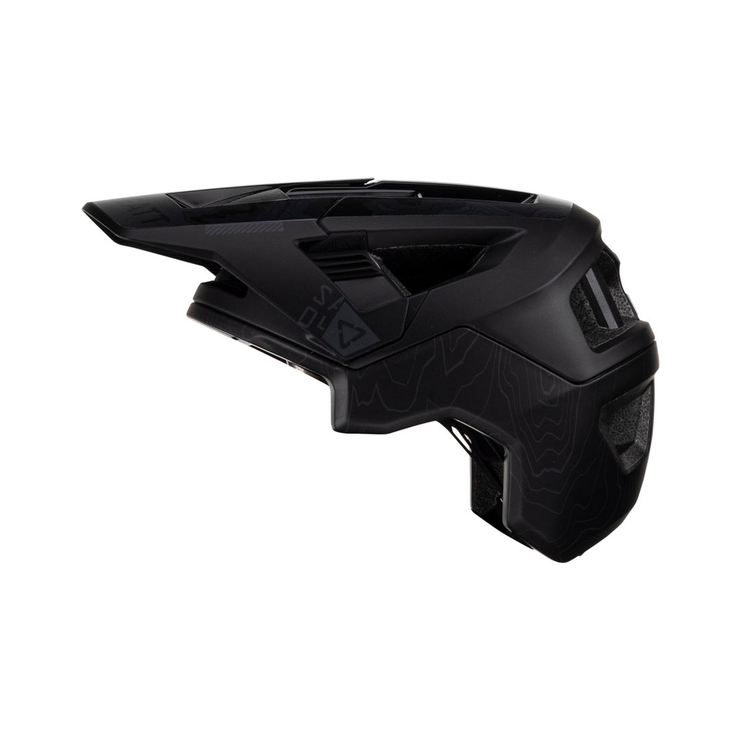 Casque VTT LEATT MTB ALL MOUNTAIN 4.0 Noir — vue orientée vers la gauche