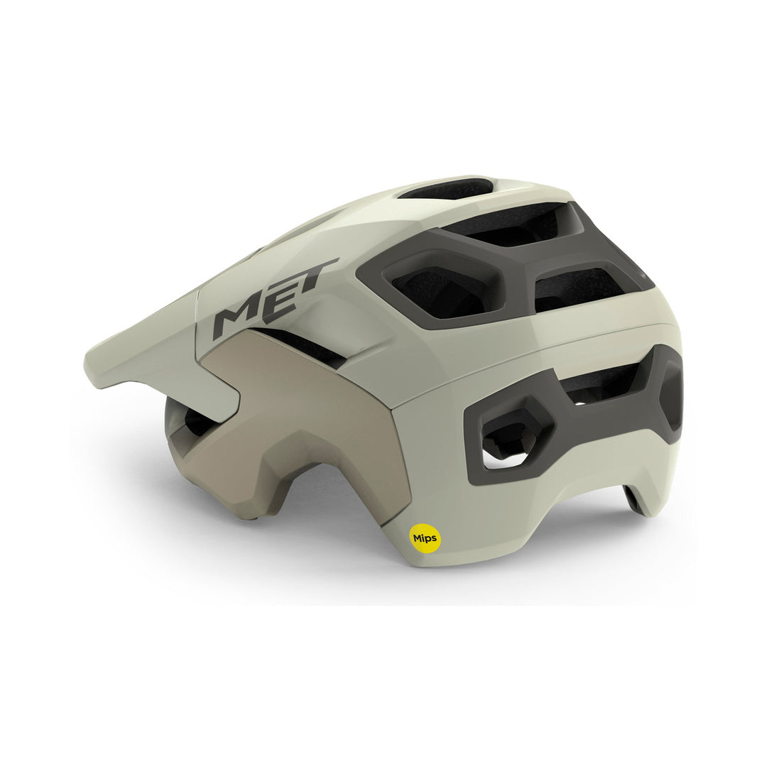 Casque VTT MET REVO MIPS Blanc Matt — vue orientée vers la gauche