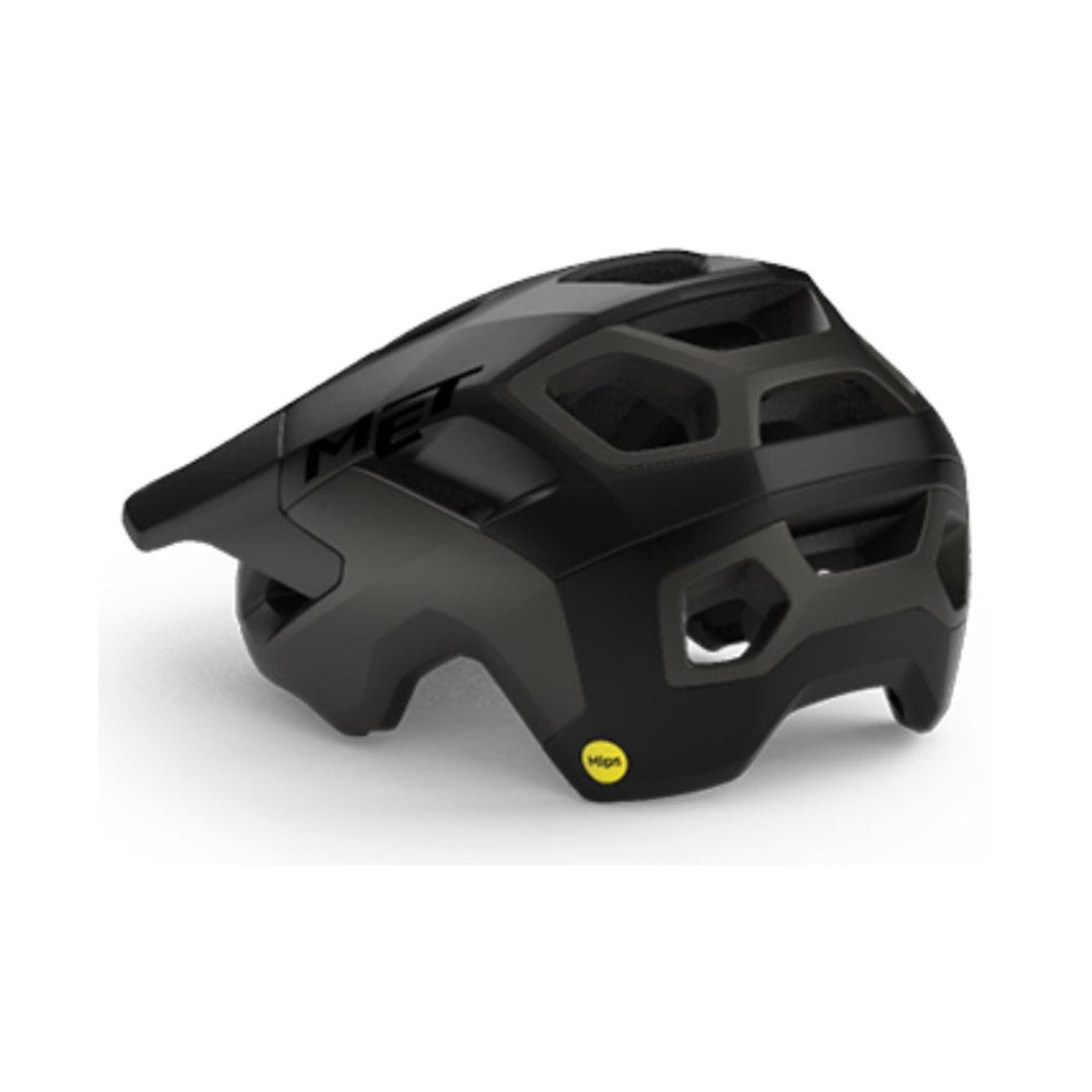 Casque VTT MET REVO MIPS Noir — vue orientée vers la gauche