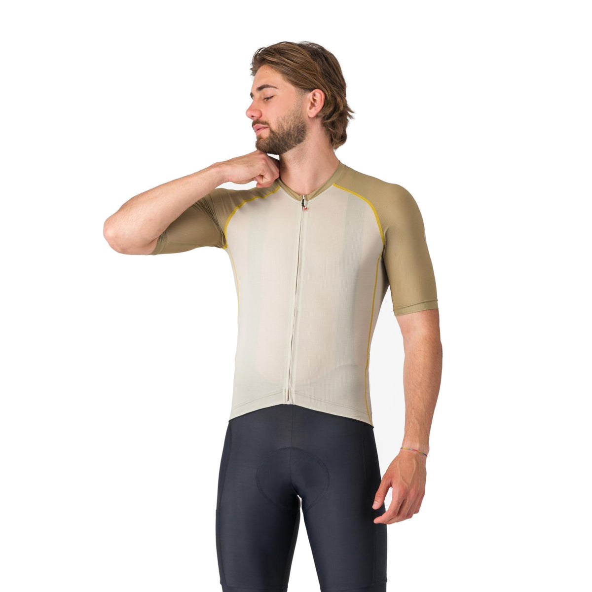 Maillot CASTELLI UNLIMITED ENDURANCE 3 Beige/Kaki