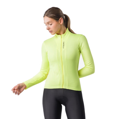 Maillot CASTELLI SINERGIA 3 FZ Manches Longues Femme Jaune