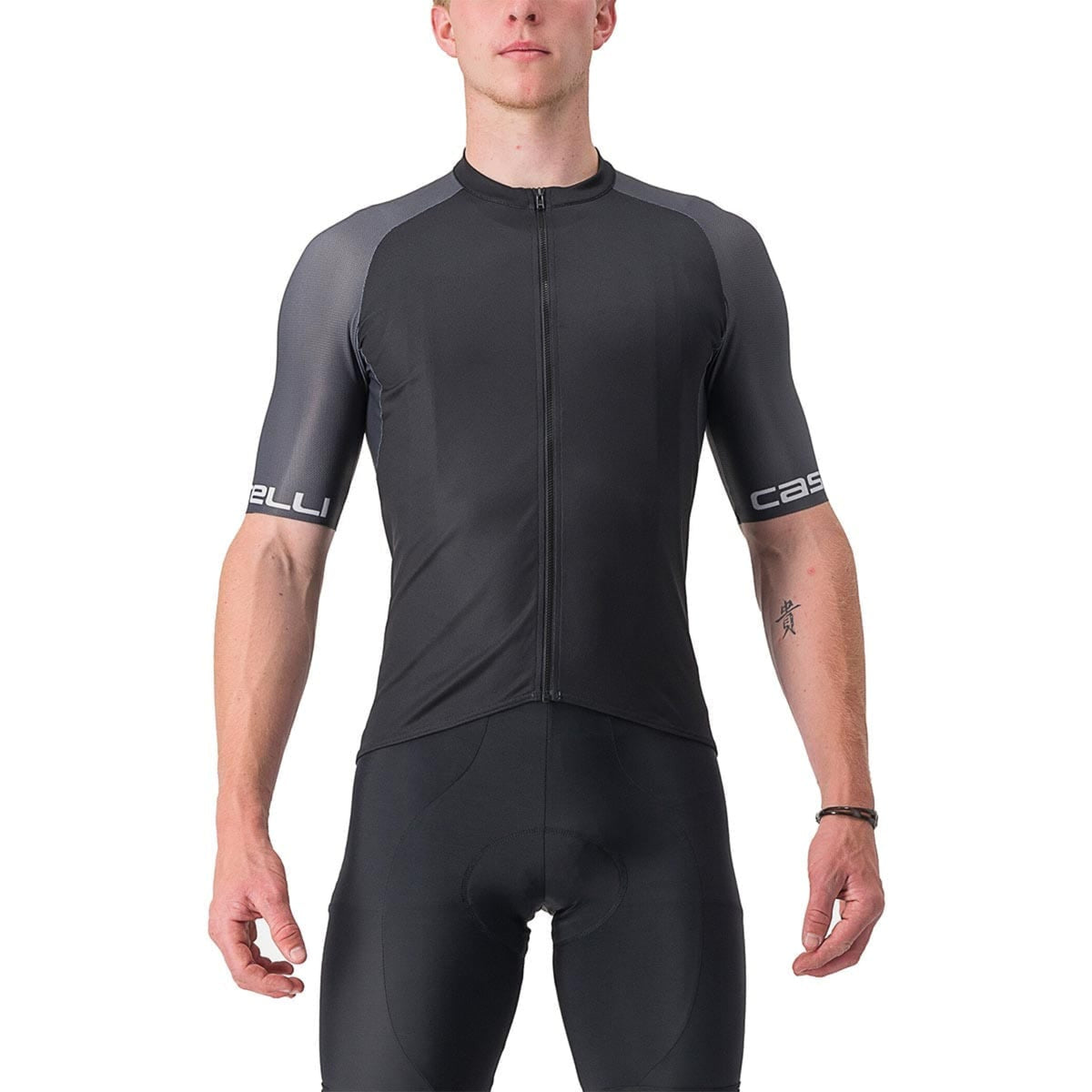 Maillot CASTELLI ENTRATA VI Manches Courtes Noir/Gris