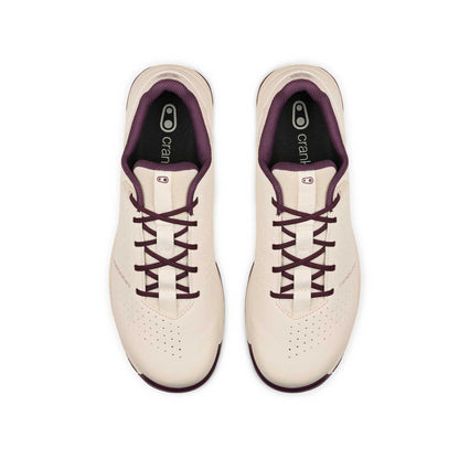 Chaussures VTT CRANKBROTHERS MALLET TRAIL LACE CLIP Blanc/Purple — vue de dessus
