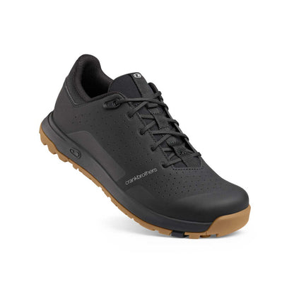 Chaussures VTT CRANKBROTHERS MALLET TRAIL LACE CLIP Noir/Gum — vue trois quarts