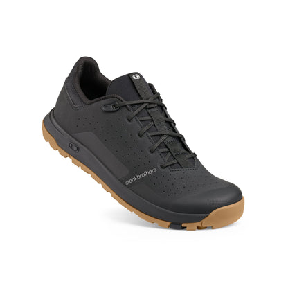 Chaussures VTT CRANKBROTHERS STAMP TRAIL LACE Noir/Gum — vue trois quarts