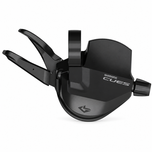 Commande de Vitesse Droite SHIMANO CUES 10V SL-U6050 Short Reach Indicateur — vue du produit sur fond blanc