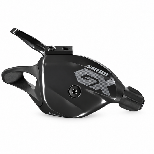 Commande de Vitesse Droite SRAM GX DH 7V Trigger Noir — vue du produit sur fond blanc