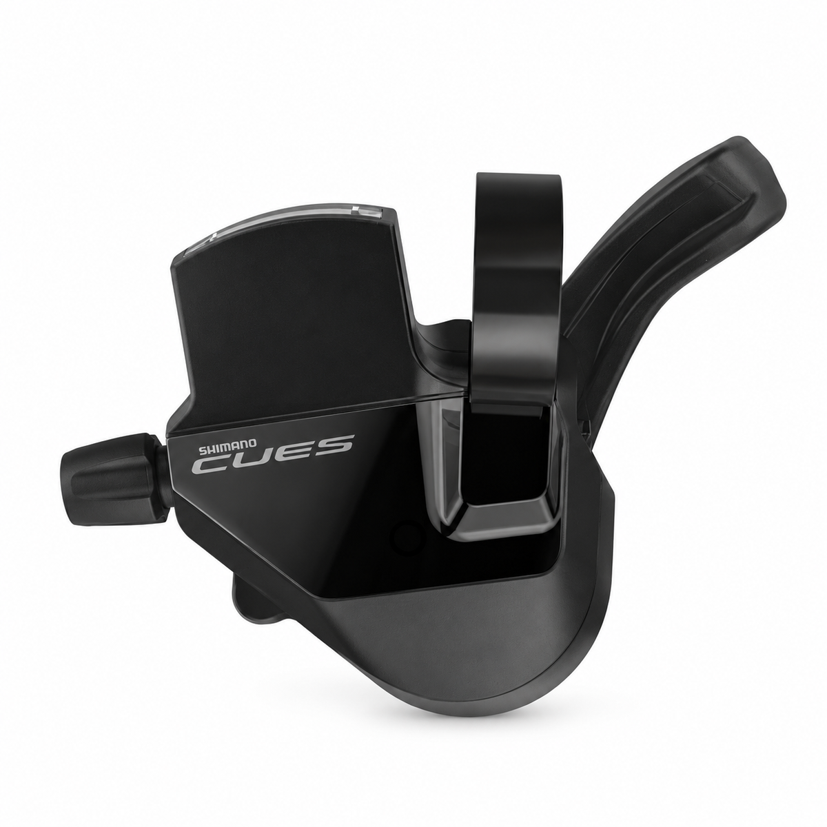 Commande de Vitesse Gauche SHIMANO CUES SL-U6000-L 2V Avec Indicateur de Vitesse — vue du produit sur fond blanc