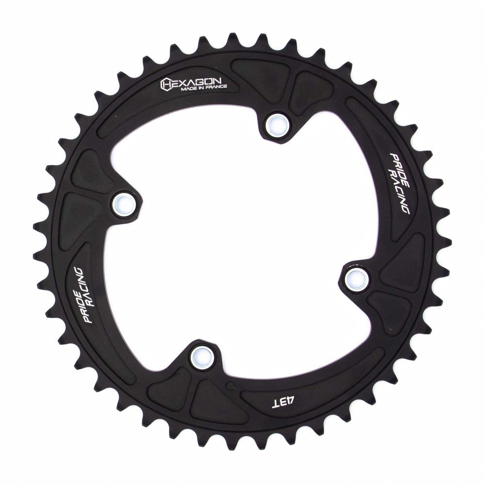 Couronne PRIDE HEXAGON 4 Vis Filetées Black
