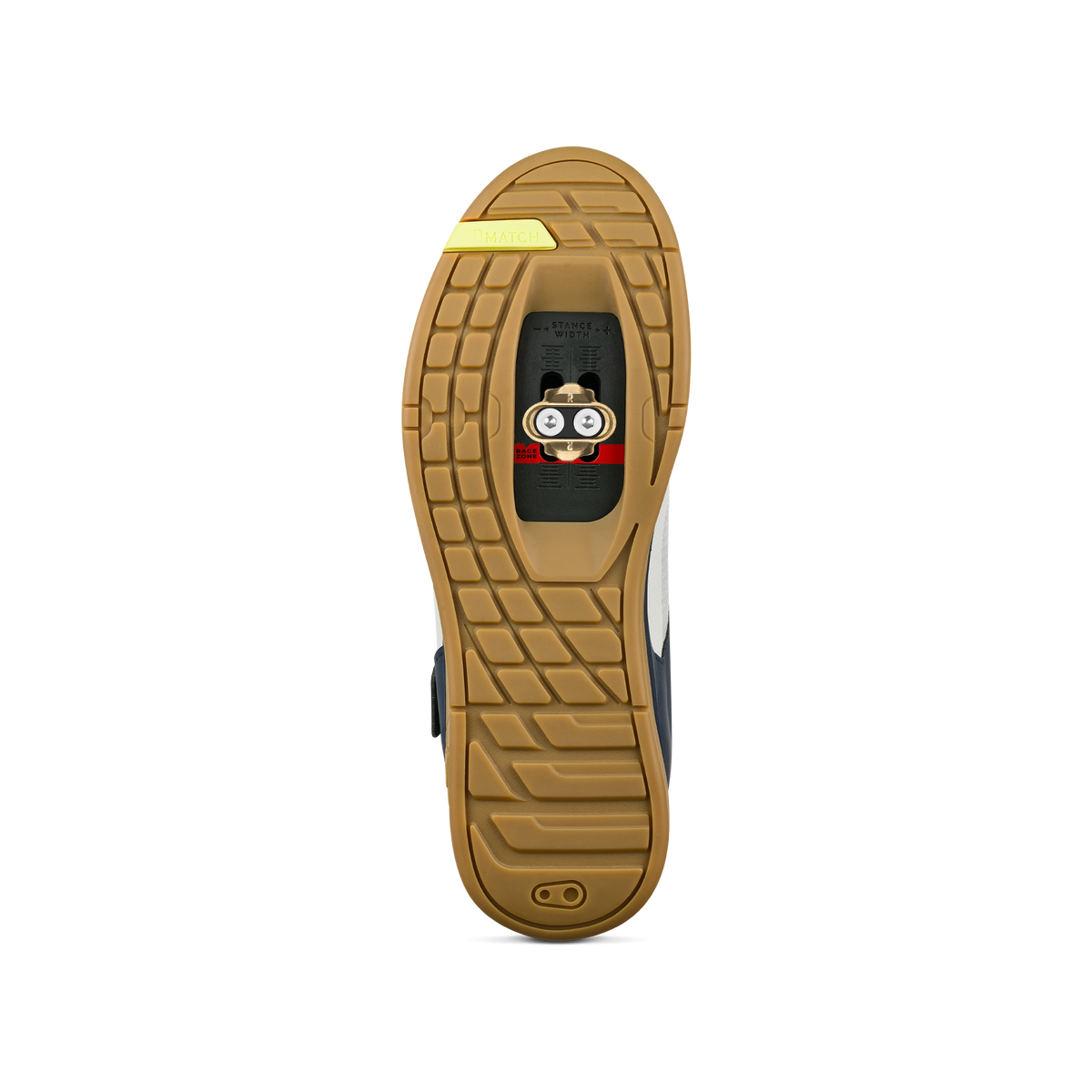 Chaussures VTT CRANKBROTHERS MALLET BOA CLIP Marine/Gris/Gum — semelle avec cale