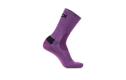 Chaussettes vélo Sidi Visibilis violettes, vue de l'autre profil