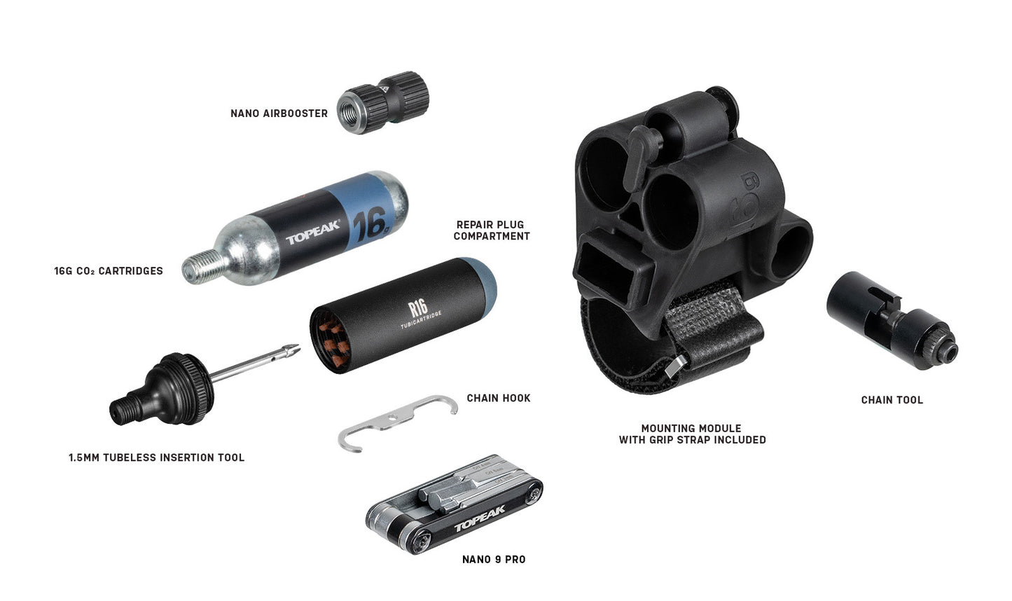 Multi-Outils Co2 TOPEAK TUBIMASTER RXT Pro