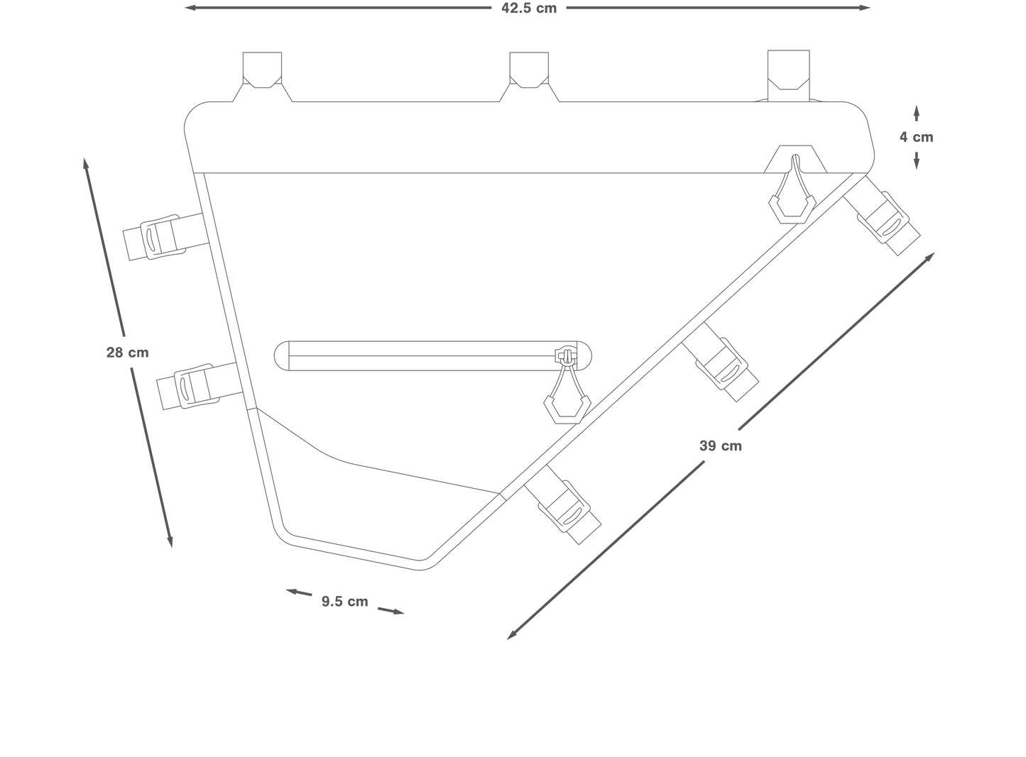 Sacoche de Cadre APIDURA EXPEDITION FULL FRAME PACK 6 L Noir