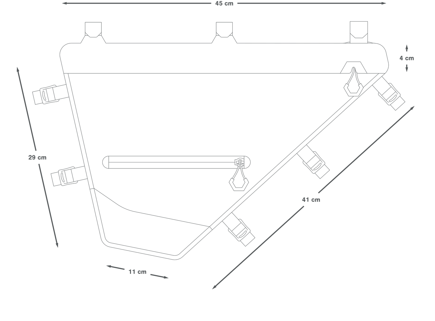 Sacoche de Cadre APIDURA EXPEDITION FULL FRAME PACK 7.5 L Noir